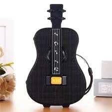 Mini enceinte guitare colorée