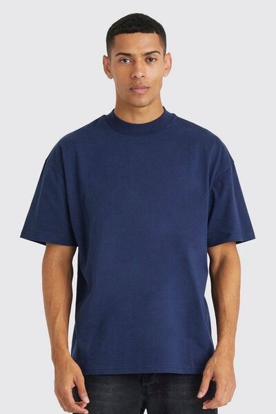 T-shirt bleu marine pour homme