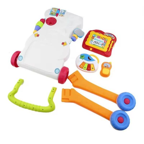 Trotteur musical pour bébé, chariot pour enfants, vitesse ré
