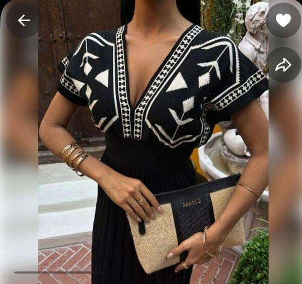 Robe ethnique chic noire