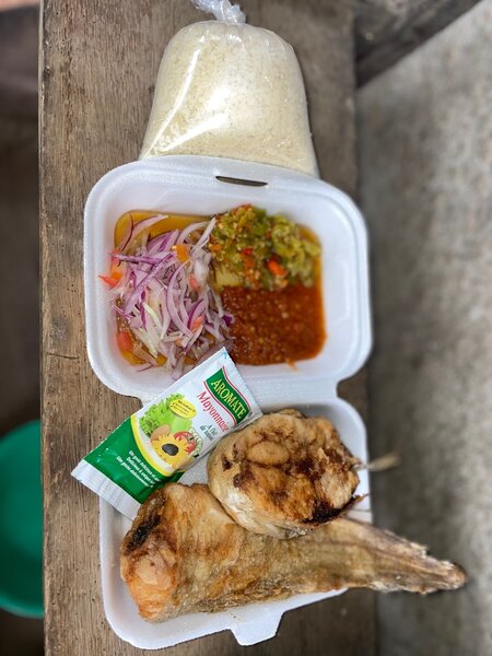 Attiéké + poisson