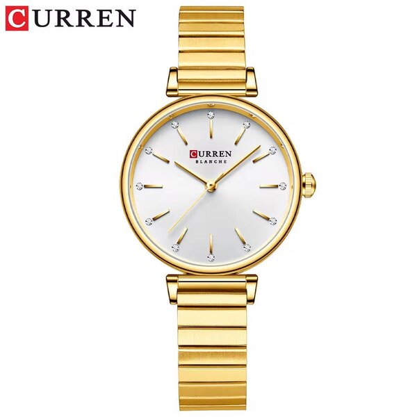 Montre Femme Dorée Élégante