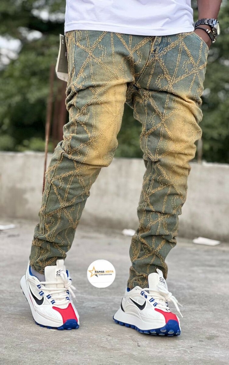 Pantalon Jogger en Jean Stylé pour Hommes