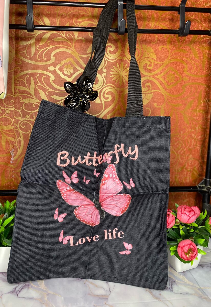 Sac en toile papillon