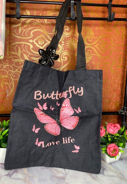 Sac en toile papillon