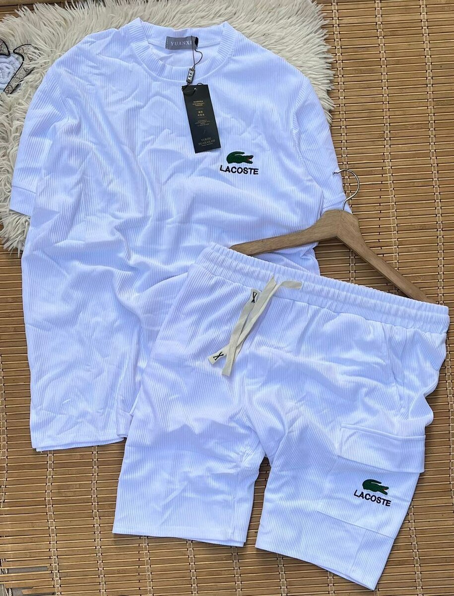Ensemble Sport Lacoste Blanc