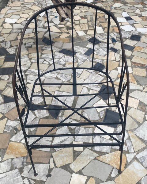 Armature de chaise en fer