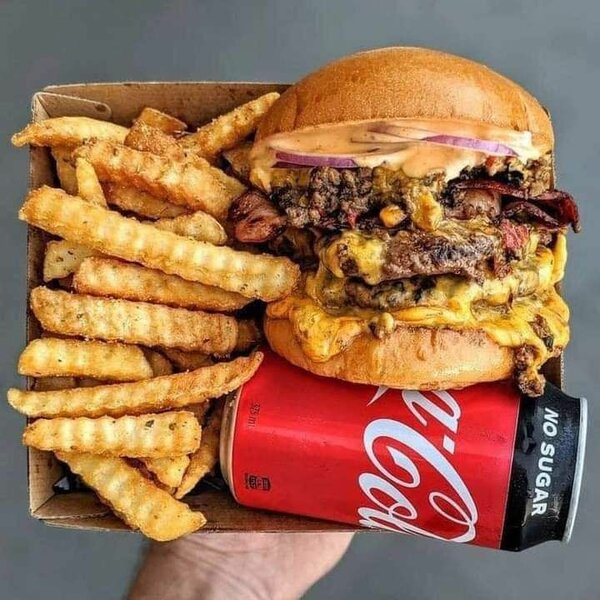 Burger Gourmet avec Frites
