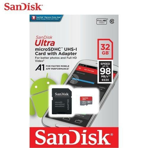 SanDisk 32GB microSDHC Carte