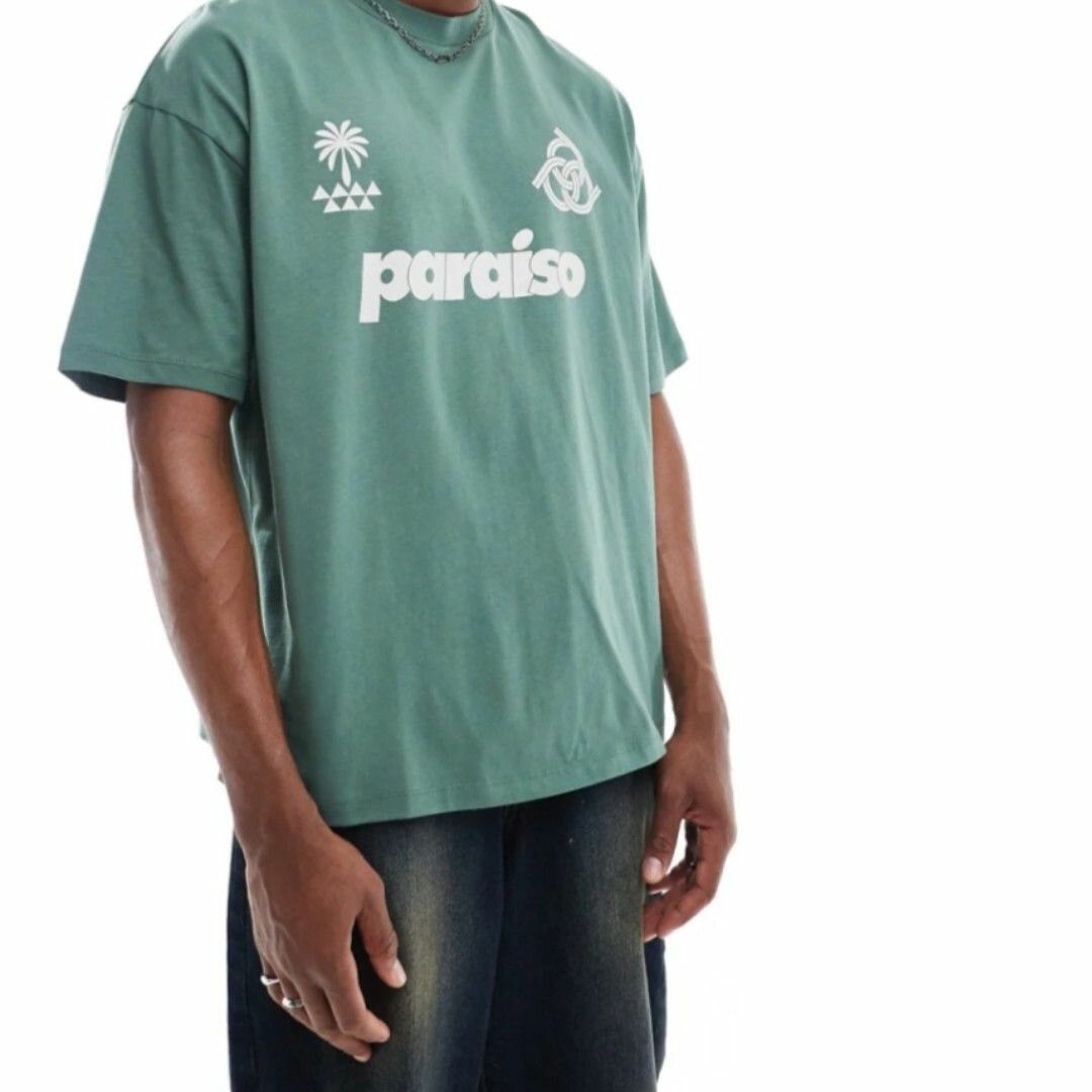 T-shirt vert paraiso homme