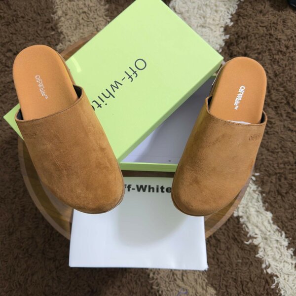 Mules Off-White cuir luxe