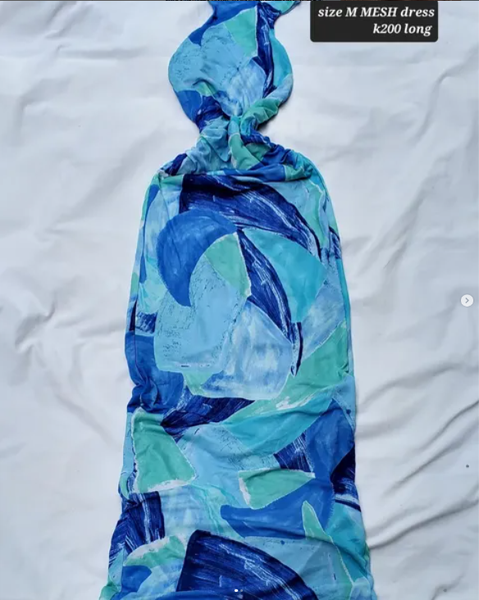 blue dress