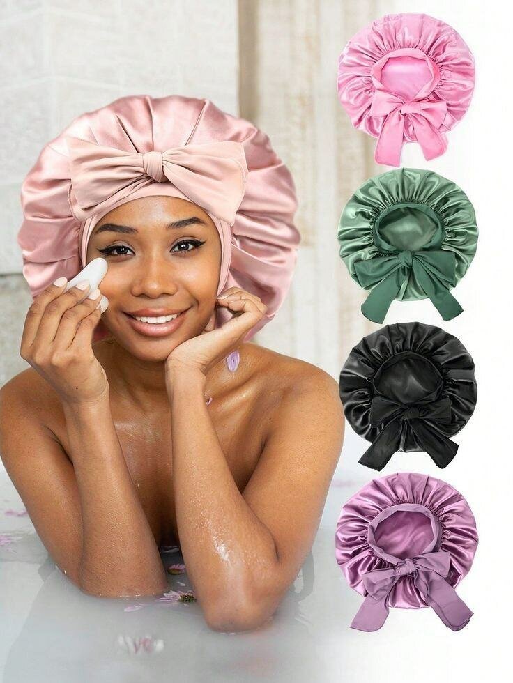 Bonnet en satin réglable