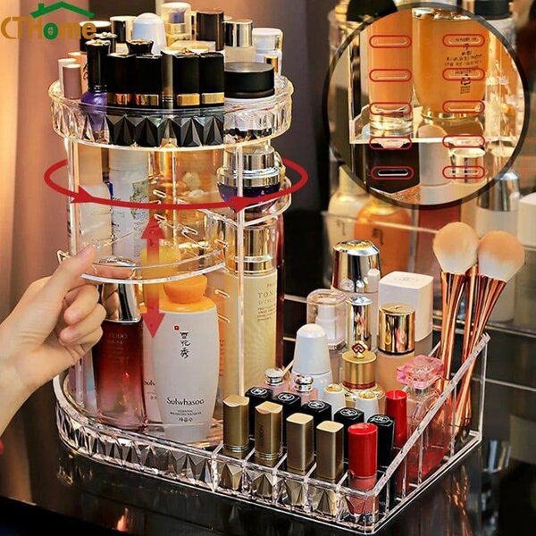 Boîte de maquillage rotative
