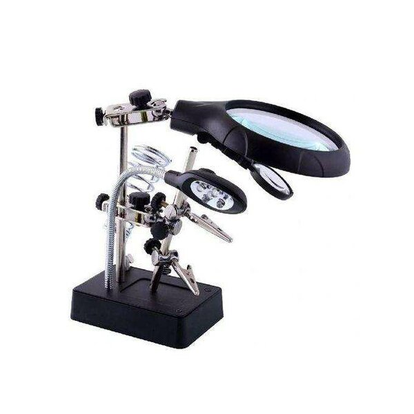 Loupe Trois Mains Avec Eclairage LED