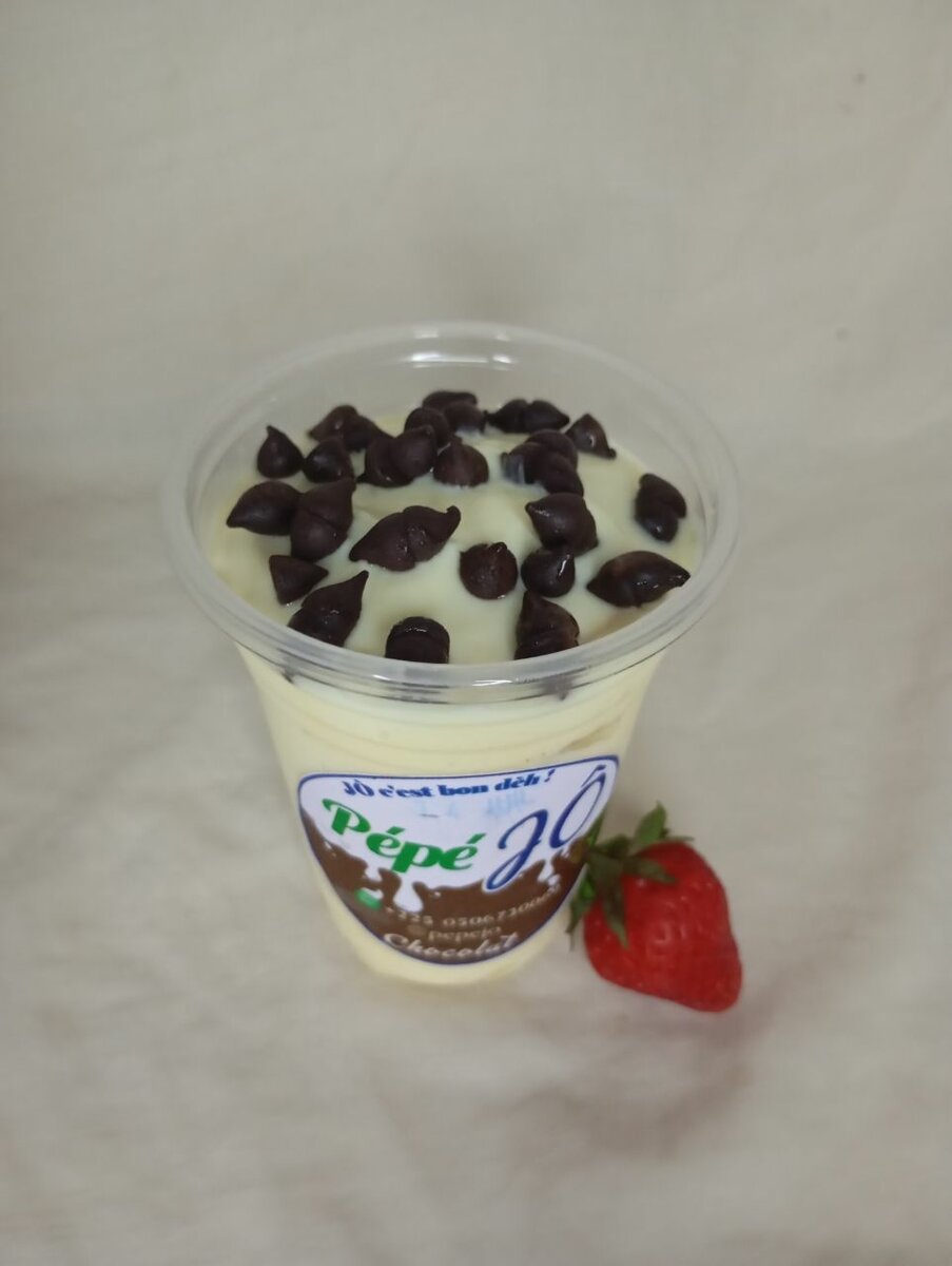 Yaourt au pépites de chocolat