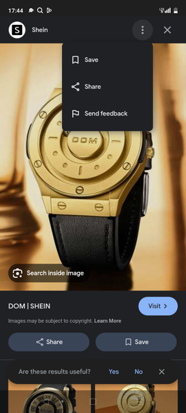 Dom blk and gold