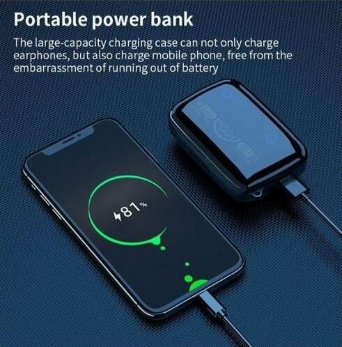 Oreillette Bluetooth Sans Fil - Mini Powerbank
