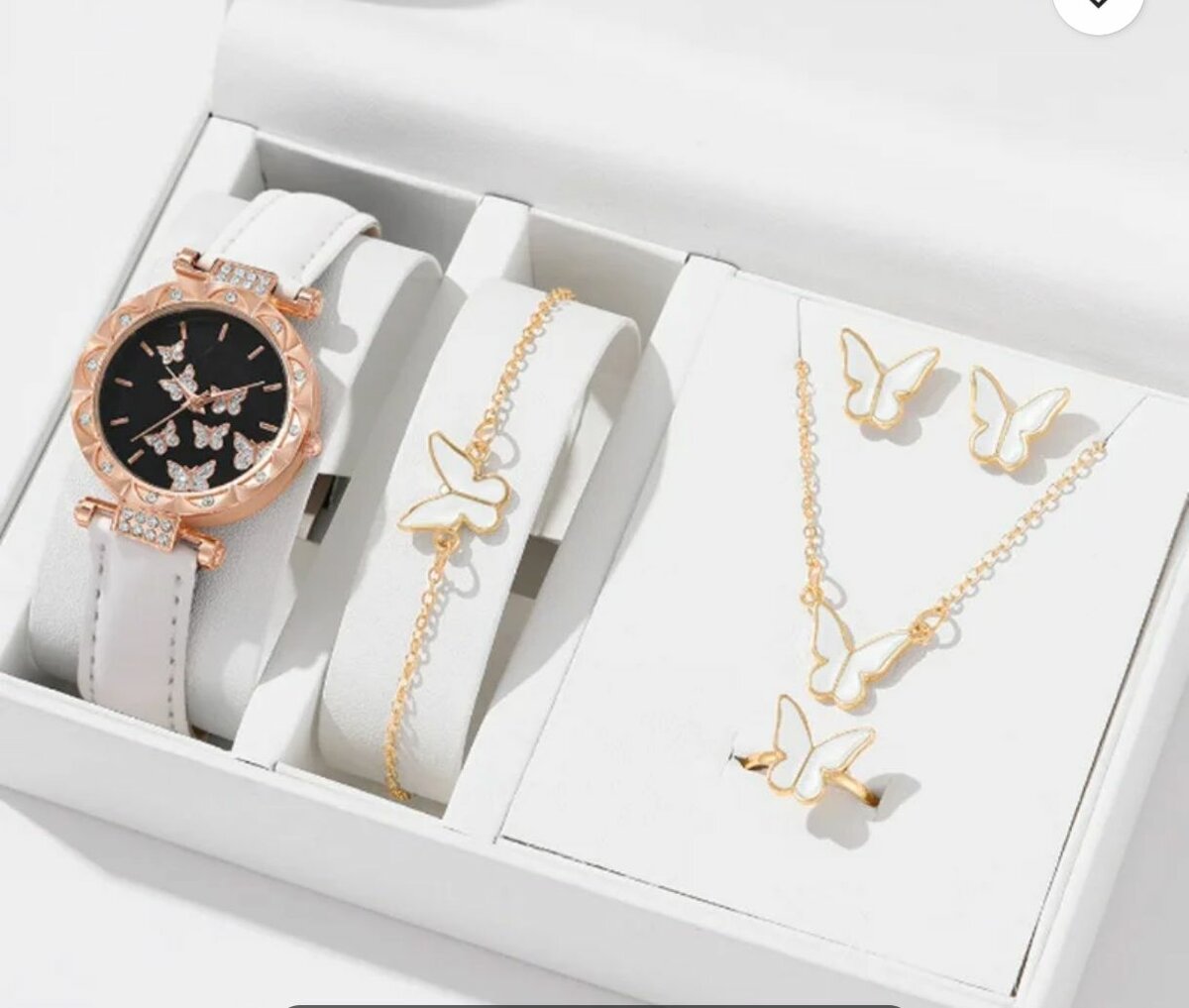 Coffret Montre Bijoux Papillon