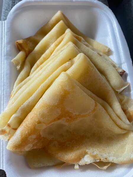 Crêpe nature a la vanille