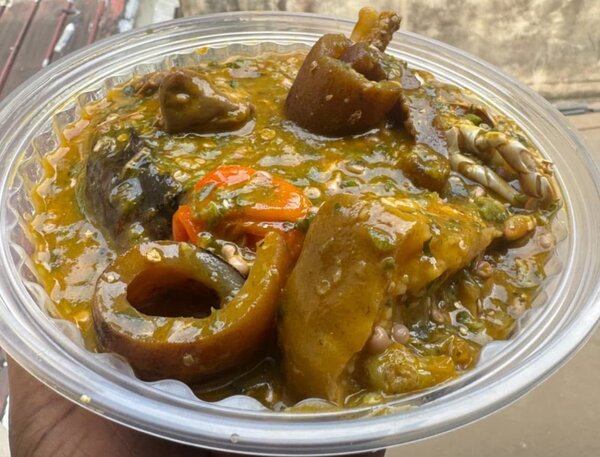 Placali avec Sauce kôpê
