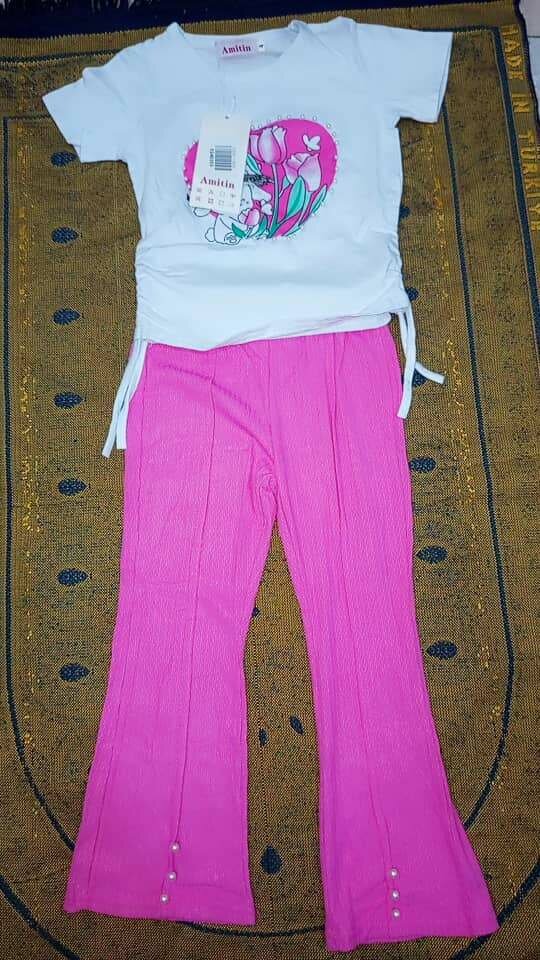 Pentalon complet rose pour fille