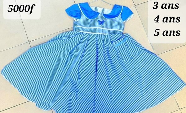 Robe à Carreaux jardin 3-5 ans