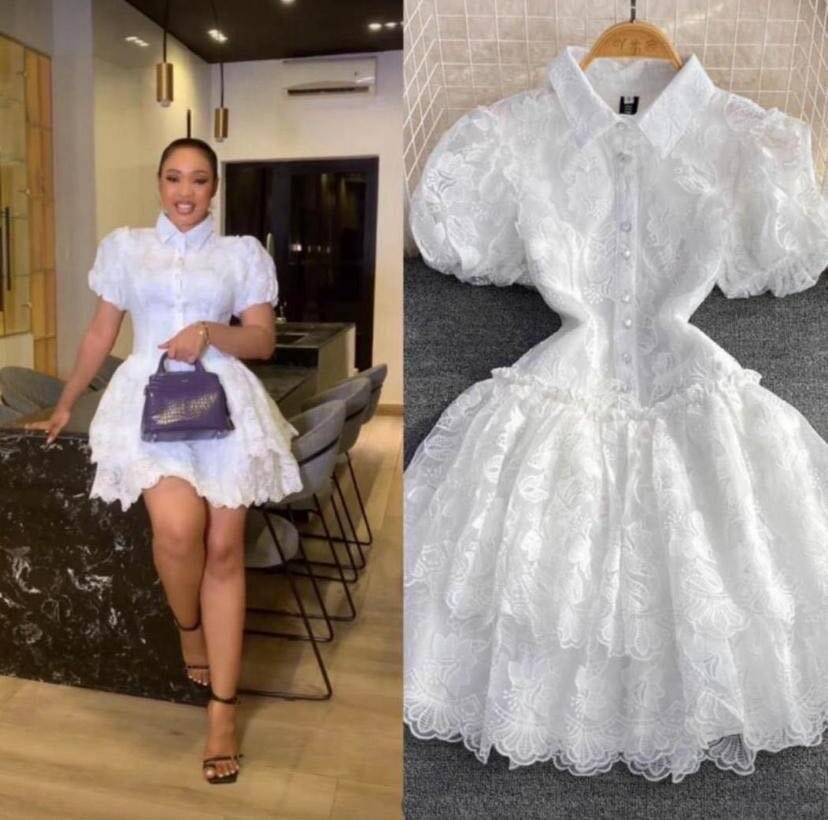 Lace straight dress