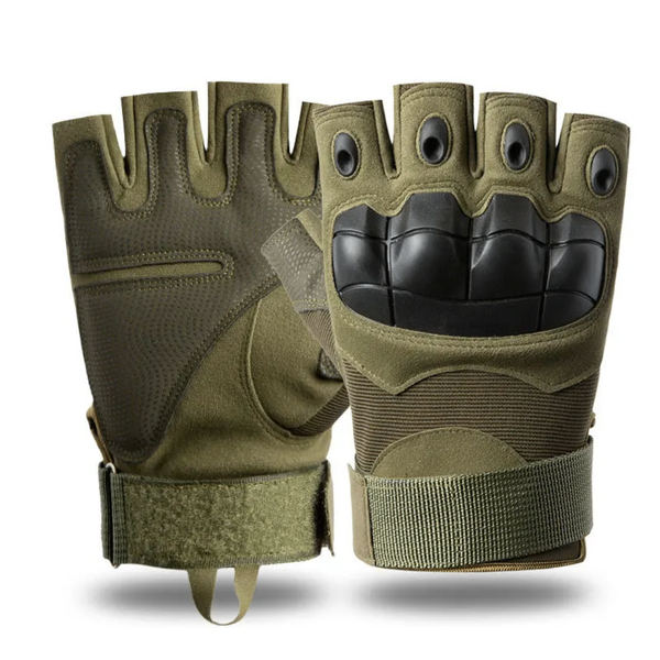 Gants Tactiques Demi-Doigts Renforcés