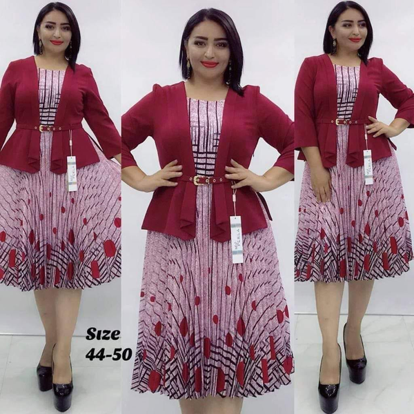 Robe rouge blanc