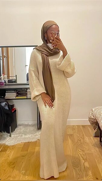 Ripped jersey dress