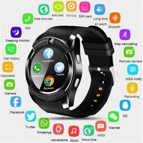 Montre écran tactile support micro carte sim