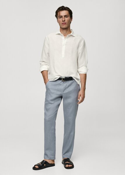 Mango relaxed-fit lin Tencel