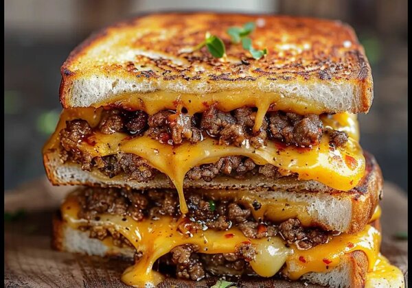 Sandwich Fondant au Fromage et Viande