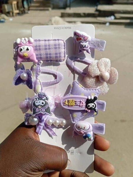 Pinces à cheveux mignonnes violet