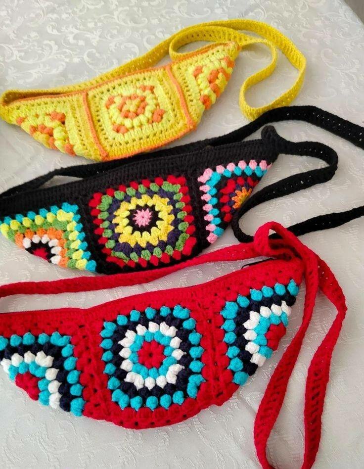 Magnifique sac banane colorée