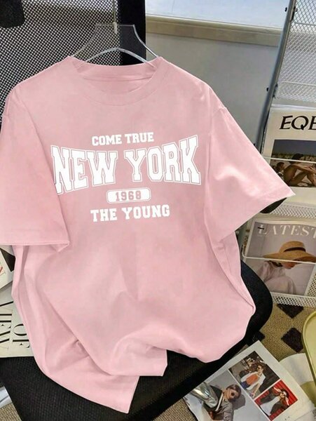 T-shirt rose New York