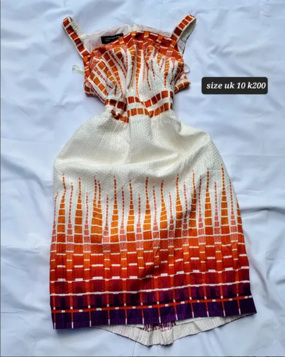 orange dress