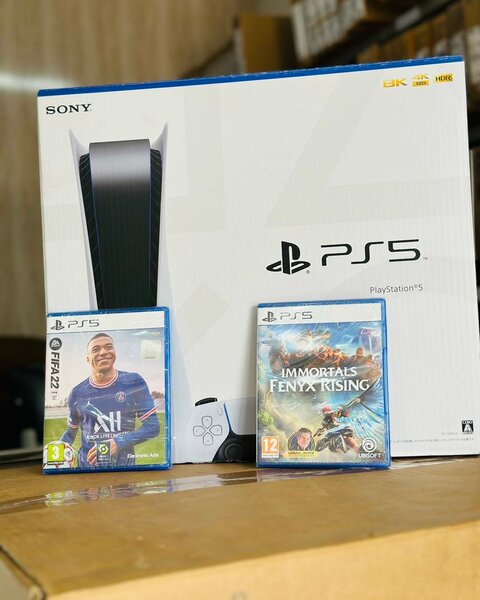 Version disque PS5 + FIFA 23 + Immortels Fenyx-Rising 
