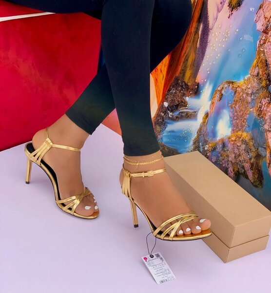 Gold sandal heel