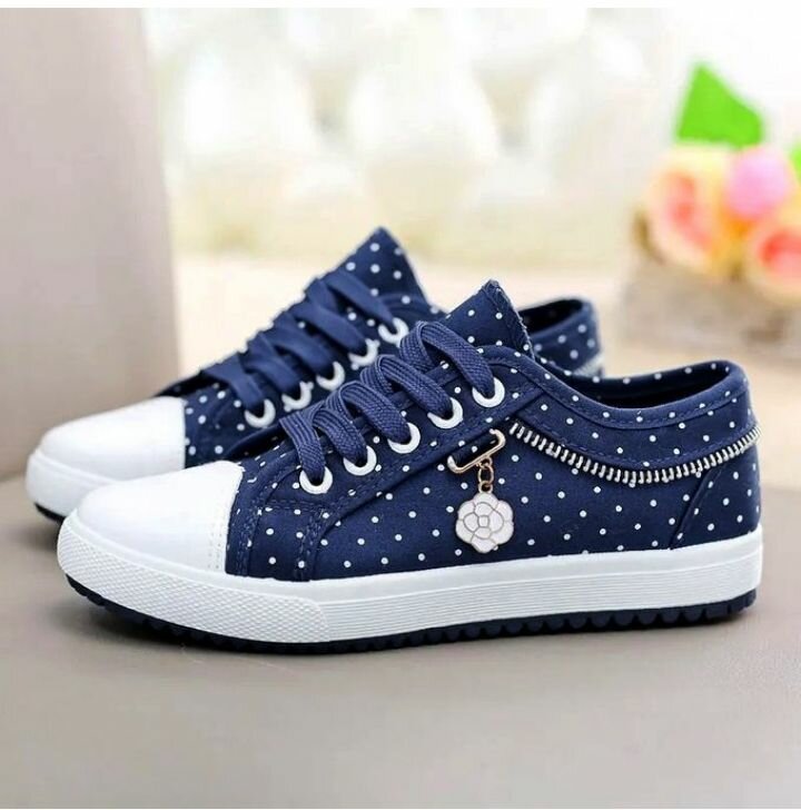 Blue sneakers