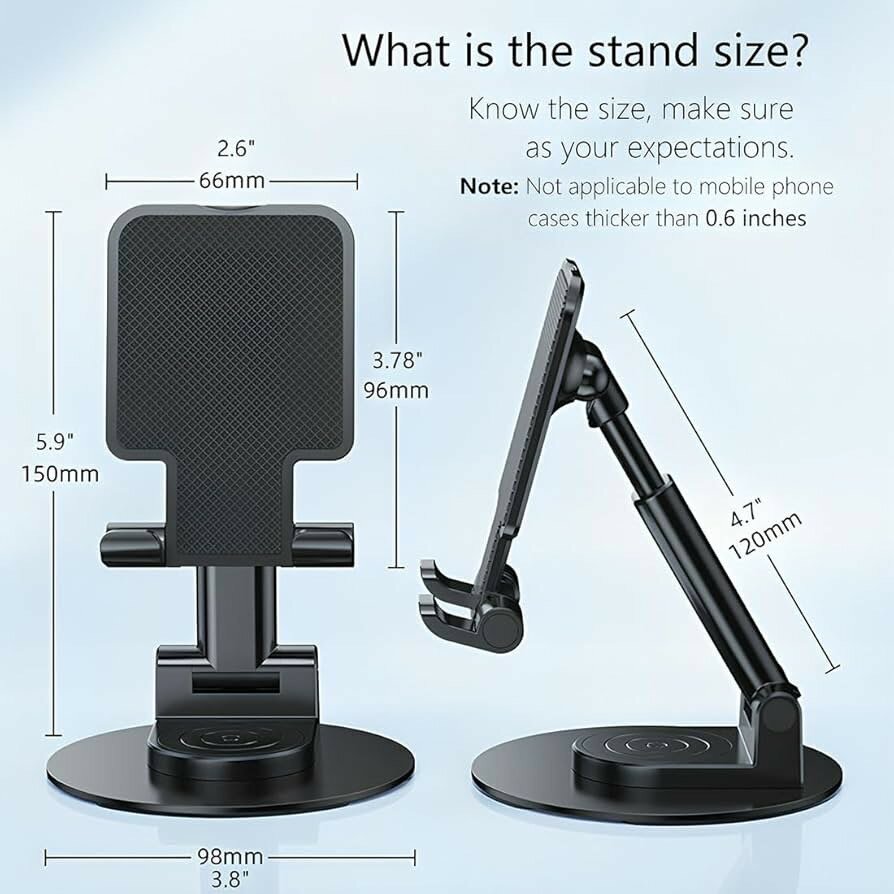 Support téléphone et tablette avec rotation 360 degrés