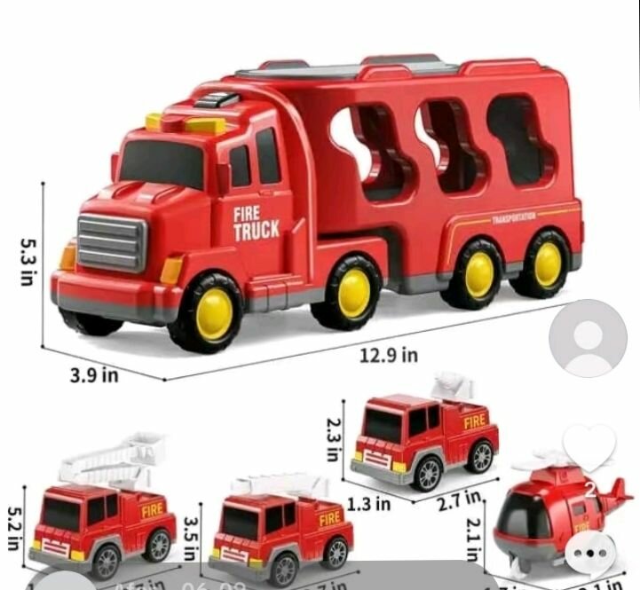 Camion de pompier jouet