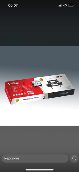 Support TV Orientable V-Star