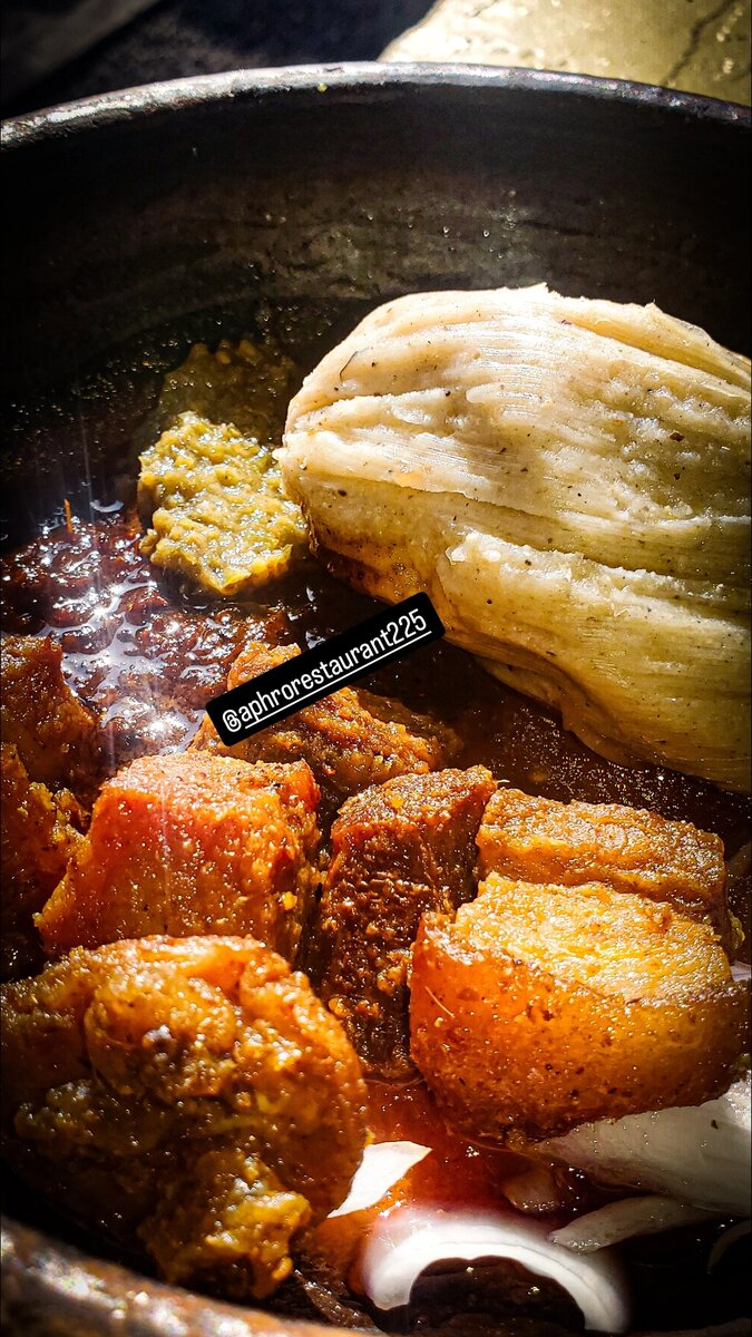 Dôkounou au porc