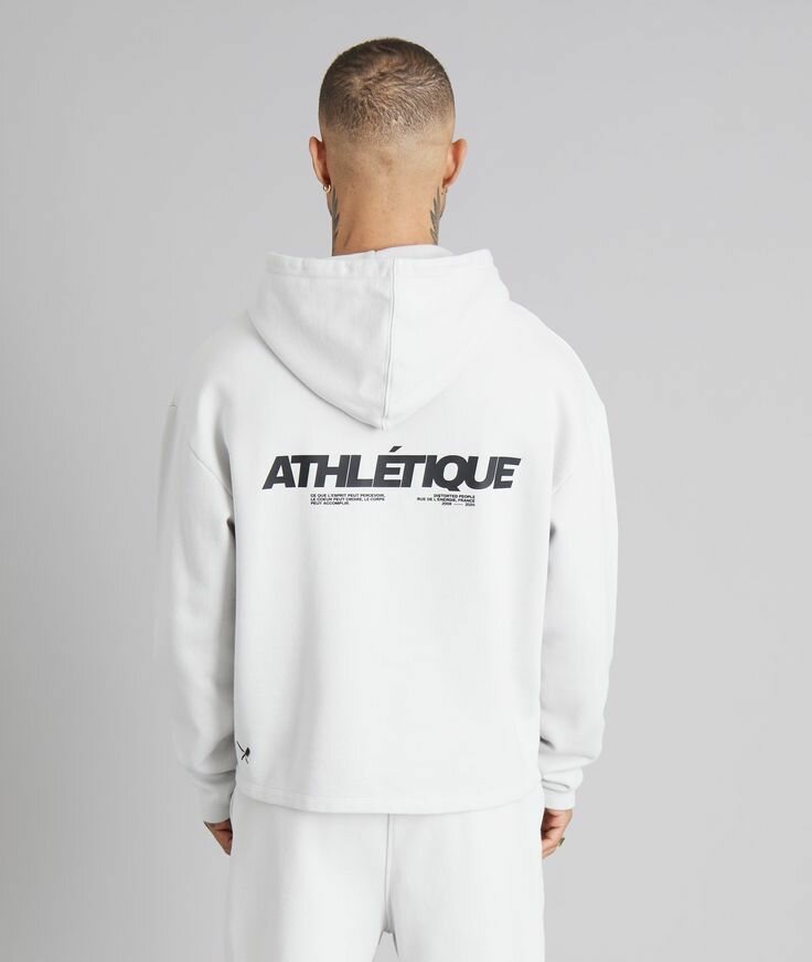 Sweat à Capuche Blanc Trendy
