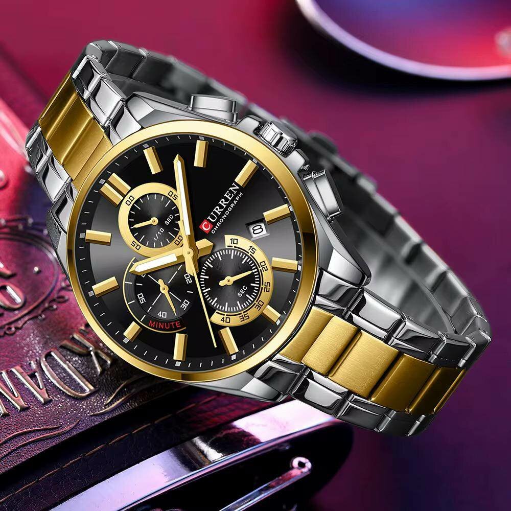 Montre Homme Luxe Bicolore