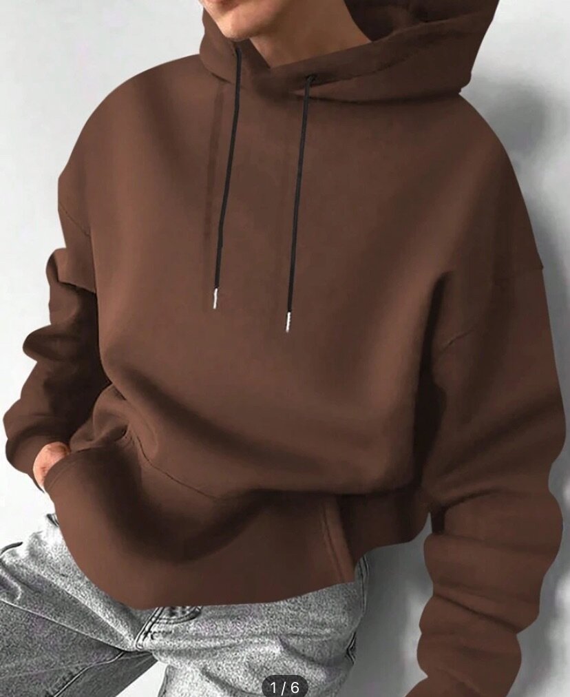 Hoodie marron confortable