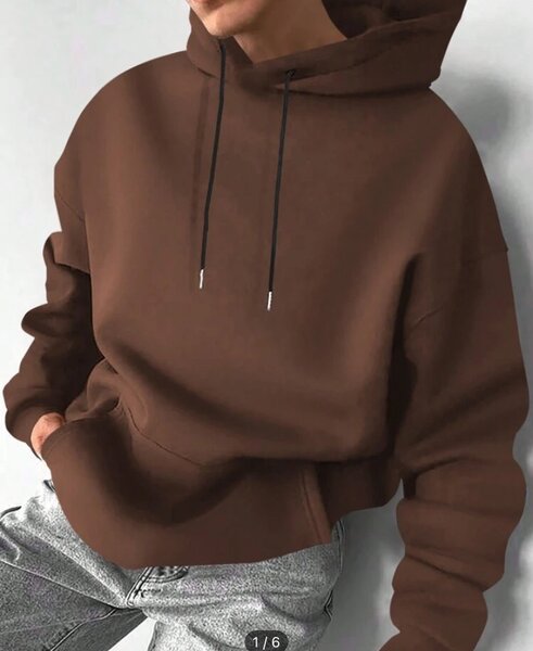 Hoodie marron confortable