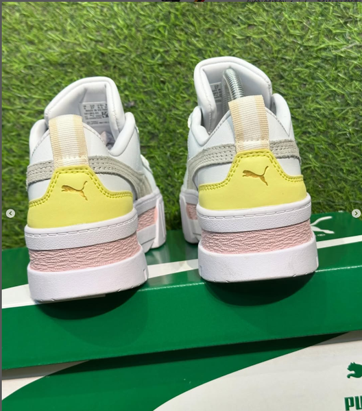 white puma sneakers